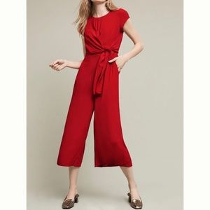 Anthropologie Maeve Grier Short Sleeve Jumpsuit, 4P
